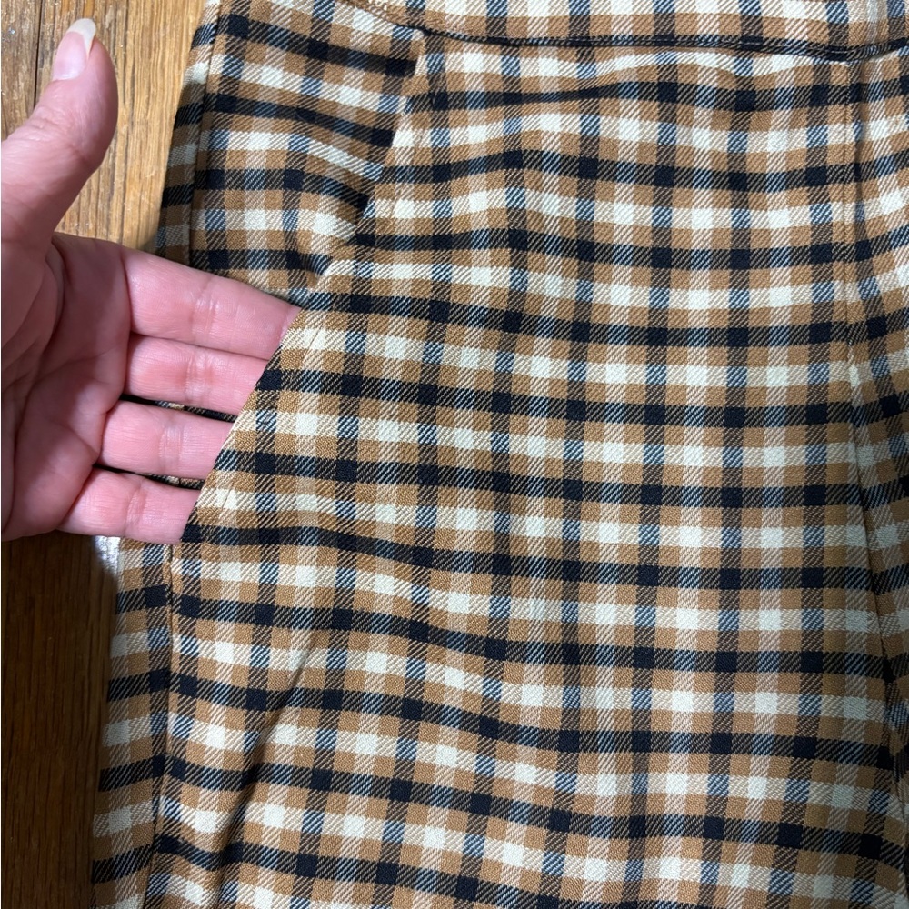 bp. Plaid Trousers in Black, Brown, Ivory XS